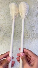 Kit 2 Escovas de Silicone Longa de Limpeza para Copos Taças Jarras Mamadeiras Multiuso