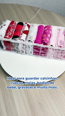 6 Colmeias Organizadoras Dobráveis de Armário e Gaveta para Calcinhas, Cuecas, Meias, Body RN