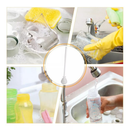 Kit 2 Escovas de Silicone Longa de Limpeza para Copos Taças Jarras Mamadeiras Multiuso