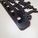 Porta Chaves de Parede Decorativo Multiuso em MDF 3mm Preto Deus é Bom o Tempo Todo Envio Imediato