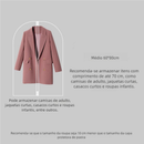 Kit 5 Peças Organizador Roupas Protetor – Translúcido,  Contra Poeira