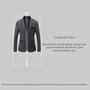 Kit 5 Peças Organizador Roupas Protetor – Translúcido,  Contra Poeira