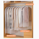 Kit 5 Peças Organizador Roupas Protetor – Translúcido, Tampa Contra Poeira: Para Casaco, Saco e Terno
