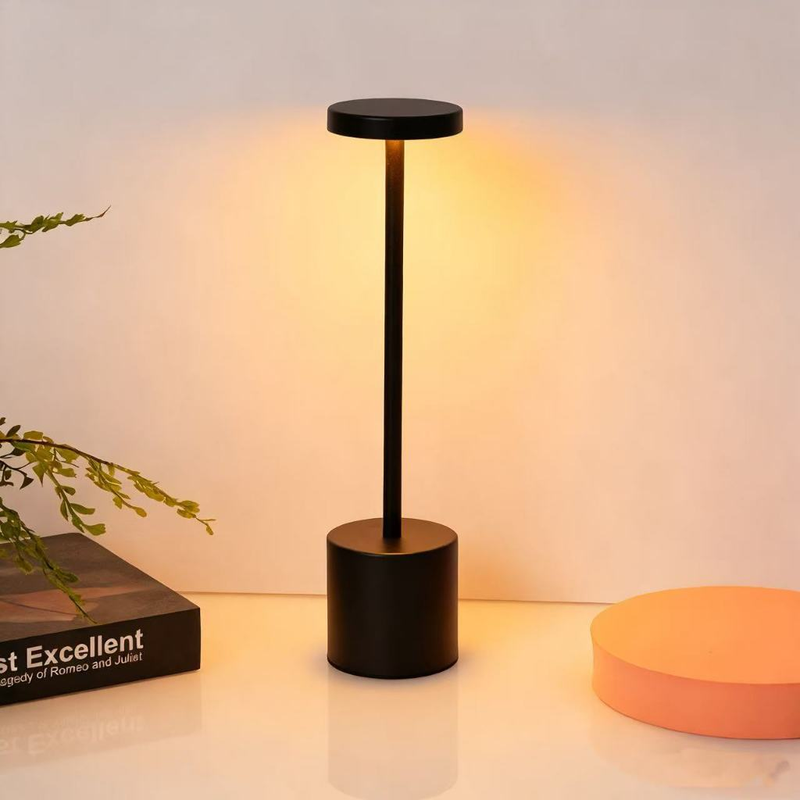 Luminária De Mesa Com Toque Recarregável LED Moderna Abajur Restaurante USB Para Leitura COD