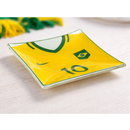 Petisqueira de Vidro Quadrada 13cm Travessa Mesa Posta Brasil Copa