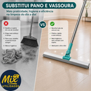 Rodo Mágico 2 em 1 de Silicone Multiuso – Vassoura e Limpador de Vidros para Limpeza Completa Seco ou Molhado