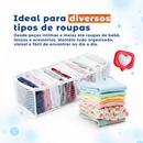 6 Colmeias Organizadoras Dobráveis de Armário e Gaveta para Calcinhas, Cuecas, Meias, Body RN