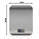 Balança Digital de Cozinha Inox alta precisão com Visor digital de ate 10Kg Entrega rápida
