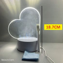 Luminária Lousa Recado 3D Tela Acrílico Escrever Placa Mensagem Com Marcador E Pano De Limpeza