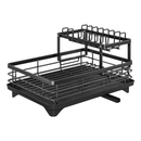 Escorredor de Louças Rack Aço Carbono Organizador Cor Preto