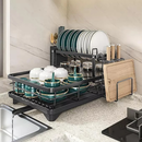 Escorredor de Louças Rack Aço Carbono Organizador Cor Preto