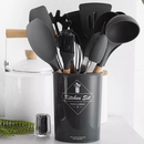 Jogo Completo de Utensílios de Cozinha de Silicone  KIT C/12