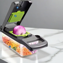 Fatiador de Legumes 16 em 1 Cortador Ralador Picador Multifuncional Cozinha com Lâminas Inox